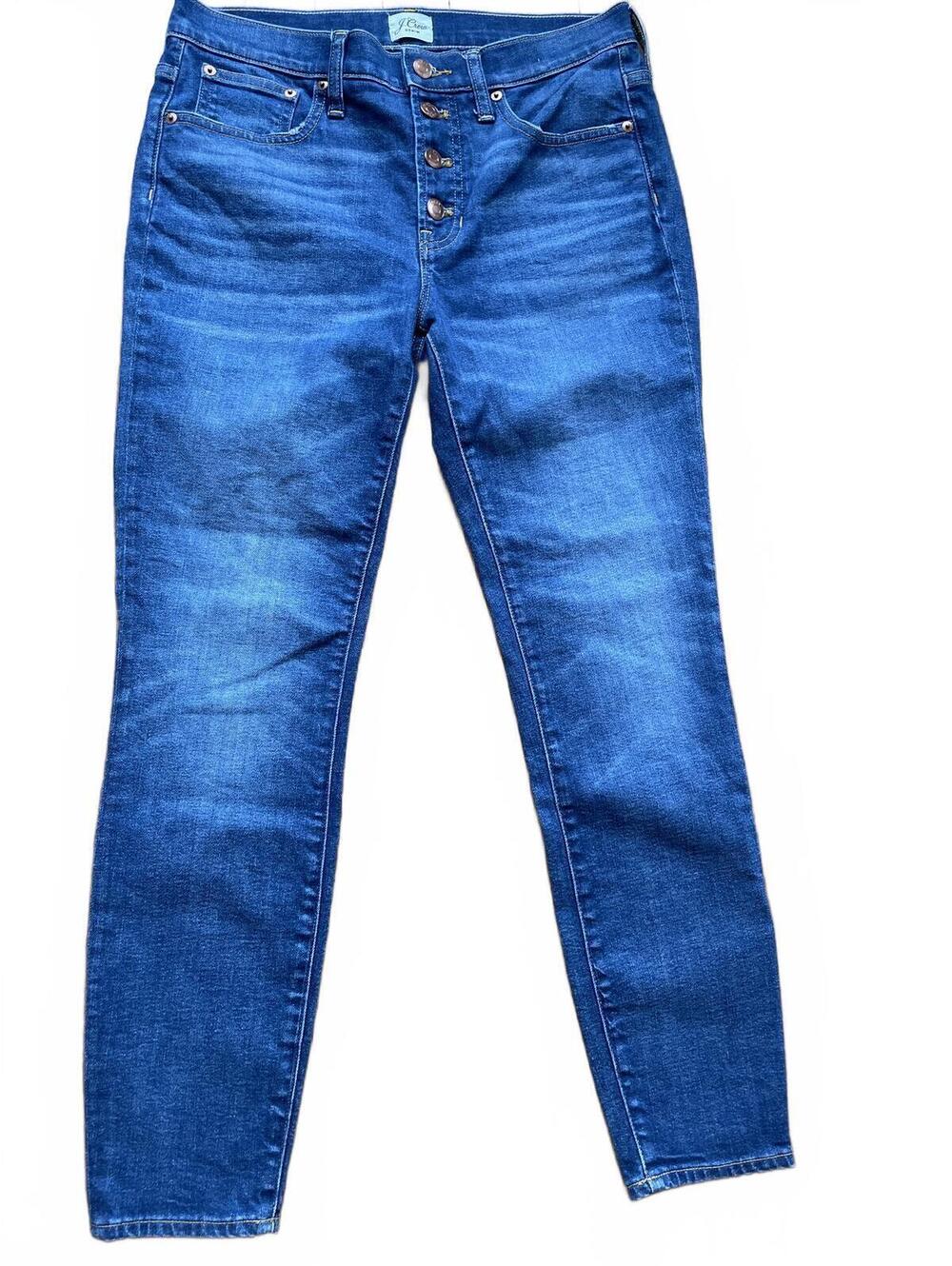 J.Crew Denim Button Fly Slim Jeans Medium Wash Women's 28
